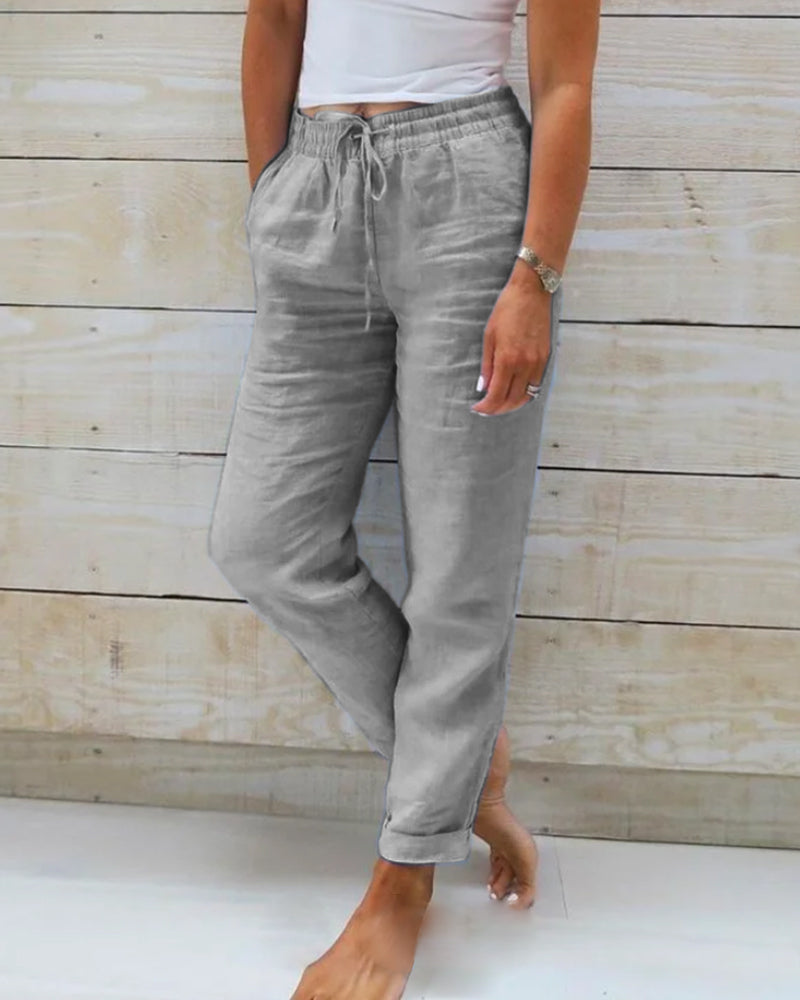 LUCIA - COMFORTABLE PANTS WITH ELASTIC