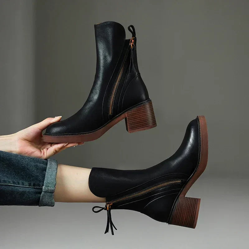 OLIVIA | LEATHER BOOTS