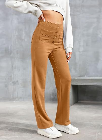 VALENTINA - HIGH-WAISTED ELASTIC CASUAL PANTS