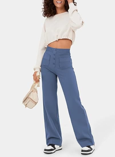 VALENTINA - HIGH-WAISTED ELASTIC CASUAL PANTS